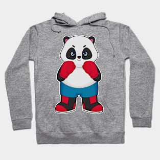 Panda as Boxer with Boxing gloves Hoodie